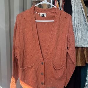 Women's Rust Cardigan Sweater new